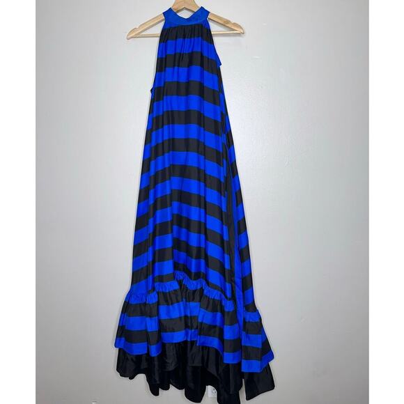 Alice + Olivia NWT Jovie Halter Neck High Low Maxi Dress Big Bow Size Small - Picture 2 of 11